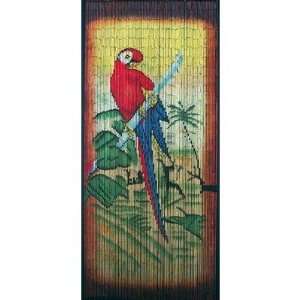 Bamboo 54 Parrot Scene Curtain 