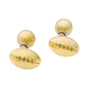  Gumuchian 18k Gold Football Cufflinks Jewelry