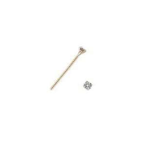  Silver Gold Plated Ball Nose Stud   1.8 mm Straight with 