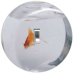  Rikki KnightTM Goldfish in Bowl Art Light Switch Plate 
