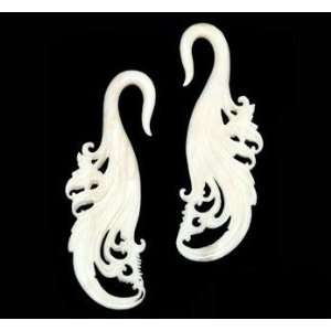  Pair Organic Warthog Tusk Ivory Grappa Hanger Plugs 8 