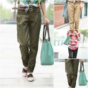 color  2011 personality Harlan new Korean casual pants + free belt 