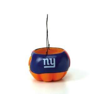  BSS   New York Giants NFL Halloween Pumpkin Candy Bucket 