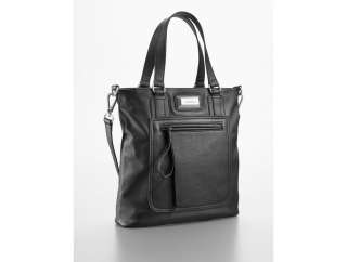 calvin klein womens maria pebbled faux leather tote bag  