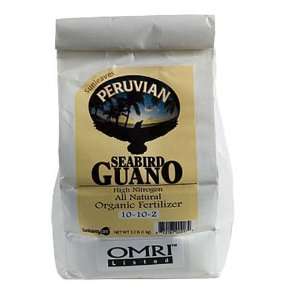  Peruvian Seabird Guano 2.2 lb Bag 