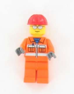 NEW Lego Construction Worker Minifig w/ sun glasses  