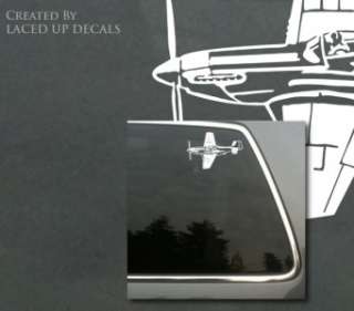   Mustang vinyl decal,fighter bomber,World War II,model,us air force,sm