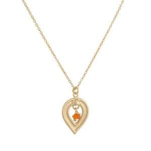  KATIE DIAMOND  Dewdrop Pendant with Carnelian Jewelry