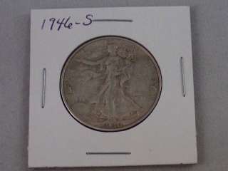 1946 S Silver Walking Liberty Half Dollar U S Coins  