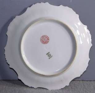 Antique c.1900 6 LIMOGES DECORATIVE PLATE Coiffe Factory KLINGENBERG 