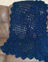   so soft JEWEL TONE afghan washable. Made with Lion brand Homepun yarn