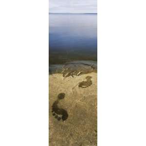 Wet Footprints on a Rock, Lake Pielinen, Lieksa, Finland Photographic 