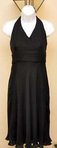 NWT Ann Taylor 100% Silk Halter Little Black Dress NEW  