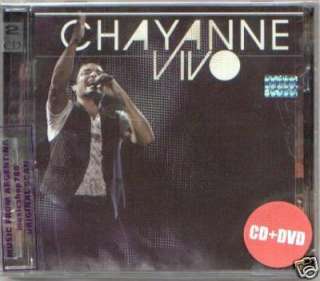 CHAYANNE, VIVO. LIVE + EXTRAS. FACTORY SEALED CD + DVD. IN SPANISH.