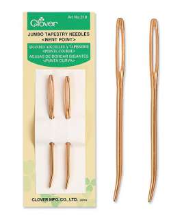 Clover Tapestry Needles have blunt points that are ideal for slipping 