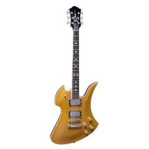   Pro X Mockinbird Hardtail Electric Guitar, Gold Musical Instruments