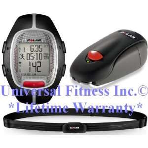  POLAR RS300X SD HEART RATE MONITOR BLACK WATCH   INCLUDES 