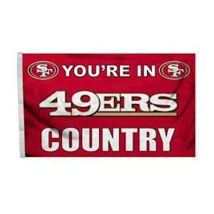  San Francisco 49ers Flag   Youre in 49er Country Sports 