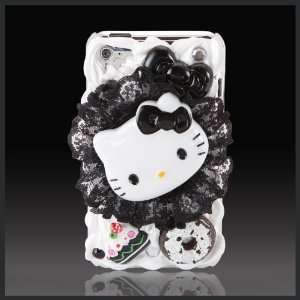  Hello Kitty Black Lace w Diamonds Treats Cake style 