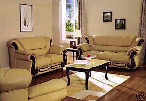 7981 Living Room Set Contemporary Italian Leather  
