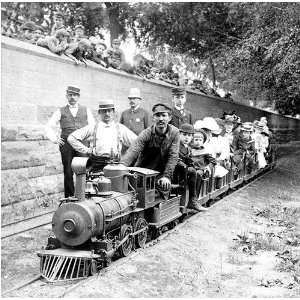 Miniature Railroad   The Limited Express   Central Park, 1904   16x20 