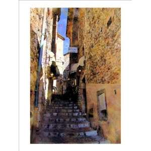  Little Stairs, La Villa, France Giclee Poster Print by 