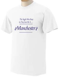 Angels sent me a Manchester Terrier White T Shirt Ladies Men’s S M L 