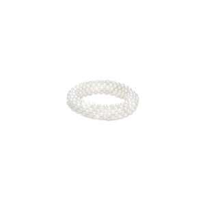   Pearl Woven Stretch Bracelet   8 inch Honora 4.0   5.0mm freshwater