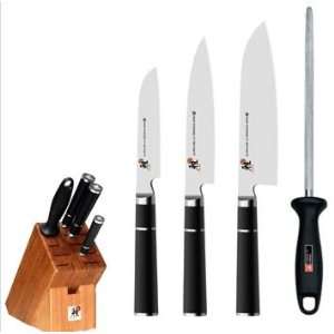  Henckels Miyabi 5000 S   5 Pc Knife Block Set Kitchen 