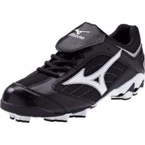  Mizuno Womens Finch G3 Blk/Wht Low Molded Cleats   Size 
