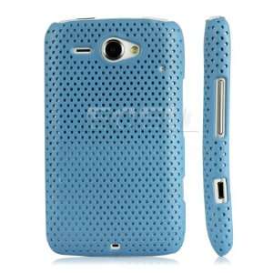   NEW LIGHT BLUE PERFORATED MESH BACK CASE FOR HTC CHACHA Electronics