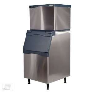   595 Lb Full Size Cube Ice Machine w/ Storage Bin