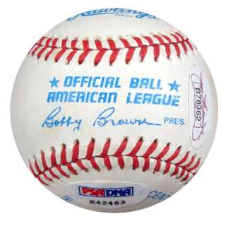 Mickey Mantle Autographed Signed AL Baseball PSA/DNA #K42463  