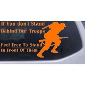   Stand In Front Of Them Military Car Window Wall Laptop Decal Sticker