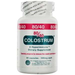  Proper Nutrition, Inc.   Colostrum 80/40 500mg 90c Health 