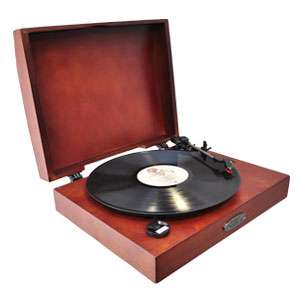 The Pyle PVNTT1T Classic Retro USB To PC Phonograph/ Turntable with 