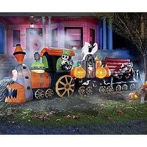 Halloween Decorations Bound for Gory Animated Airblown Train