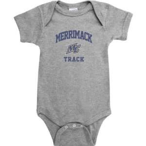 Merrimack Warriors Sport Grey Varsity Washed Track Arch Baby Creeper 
