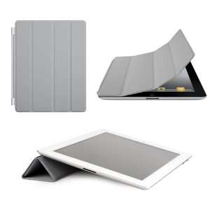   Protective Flip Smart Cover Skin Case Stand for iPad 2 in Grey