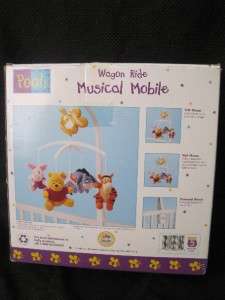   the Pooh Wagon Ride Musical Mobile for Baby Crib   EUC with box  