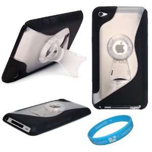 TPU Protective Crystal Case Cover with Kickstand for Apple iPod Touch 