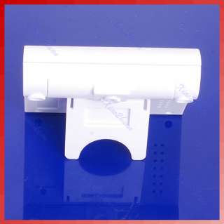   Digital Indoor Thermometer Hygrometer Humidity Meter Desk White  