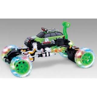 RC Monster Rolling Car Toy w Remote Control Light Music  