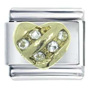    Heart X2 Birthstone Italian Charm Bracelet Pugster Jewelry