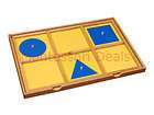 Montessori Geometric Solids Bases with Box  