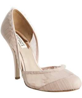 Badgley Mischka light pink gathered tulle Dusk dOrsay pumps