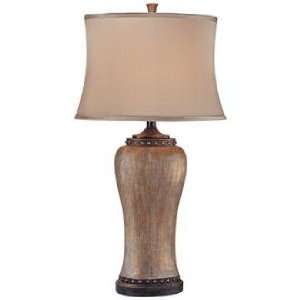  Ambience Collection Beige Bronze Urn Table Lamp