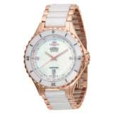 Oniss Paris ON8012 MRG WHT Swiss Quartz Mother of Pearl Ceramic and 