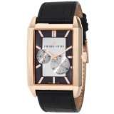   782B Serie Paris Automatic Rose Gold PVD Rectangular Leather Watch