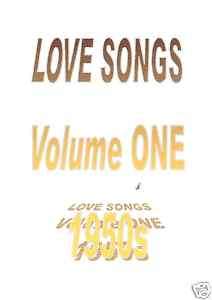 1950s LOVE SONGS VOLUMES 1 & 2 DVD 3+HOURS ROCK N ROLL  